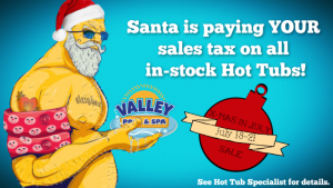 santa tax hot tubs tv slide