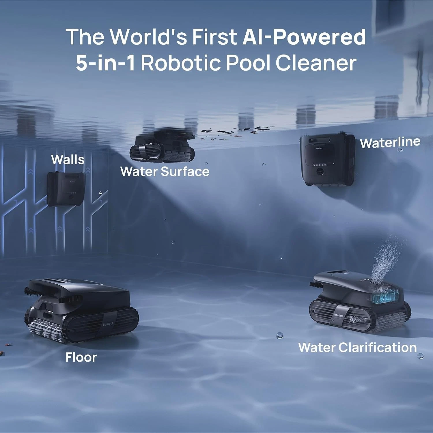 Beatbot P300 Ultra Cordless Robotic Swimming Pool Cleaning Vacuum - Image 4
